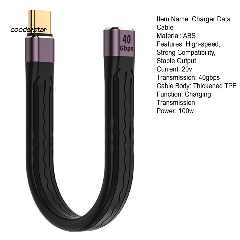 Cáp Sạc Type-C 40Gbps USB 4 Tốc Độ Cao