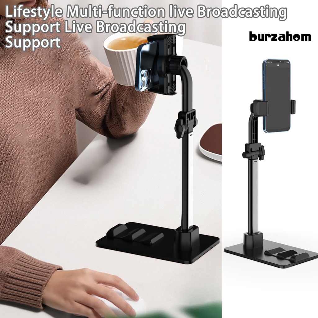 Giá Đỡ Điện Thoại Có Thể Điều Chỉnh Chiều Cao Xoay 360 Độ Kèm 2 Thiết Bị Hỗ Trợ Chụp Ảnh