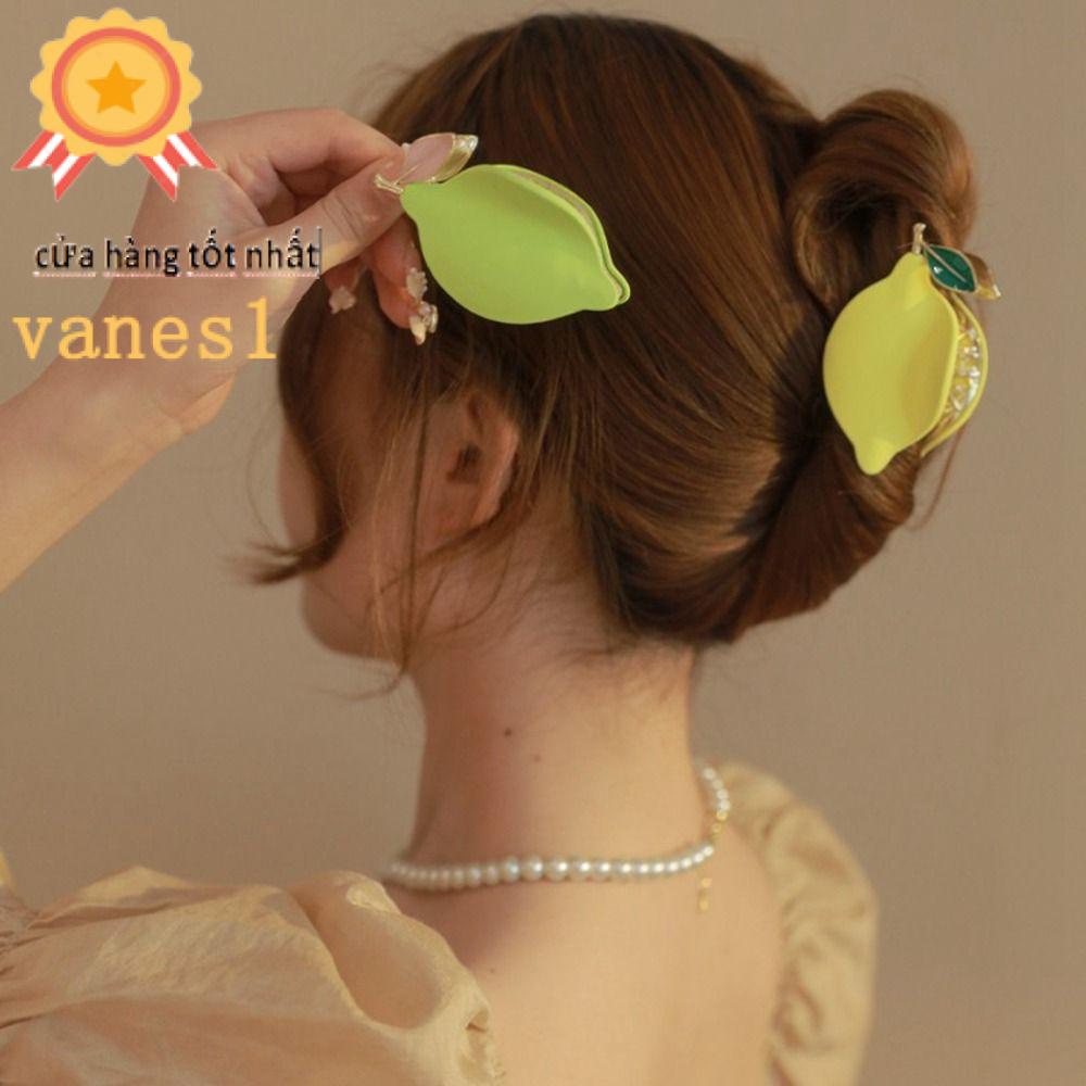 Kẹp Tóc Hình Cá Mập Bằng Kim Loại Kích Thước Vừa / Lớn VANES1 Dành Cho Bạn Nữ