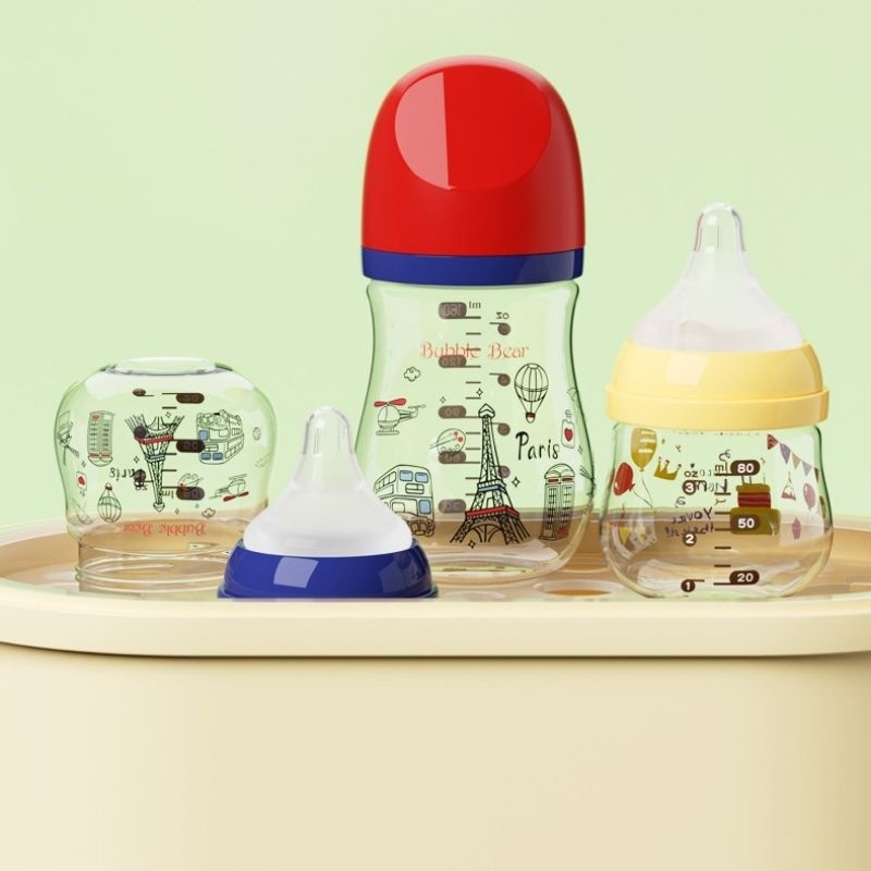 BÌNH SỮA BUBBLE BEAR THỦY TINH CHO BÉ