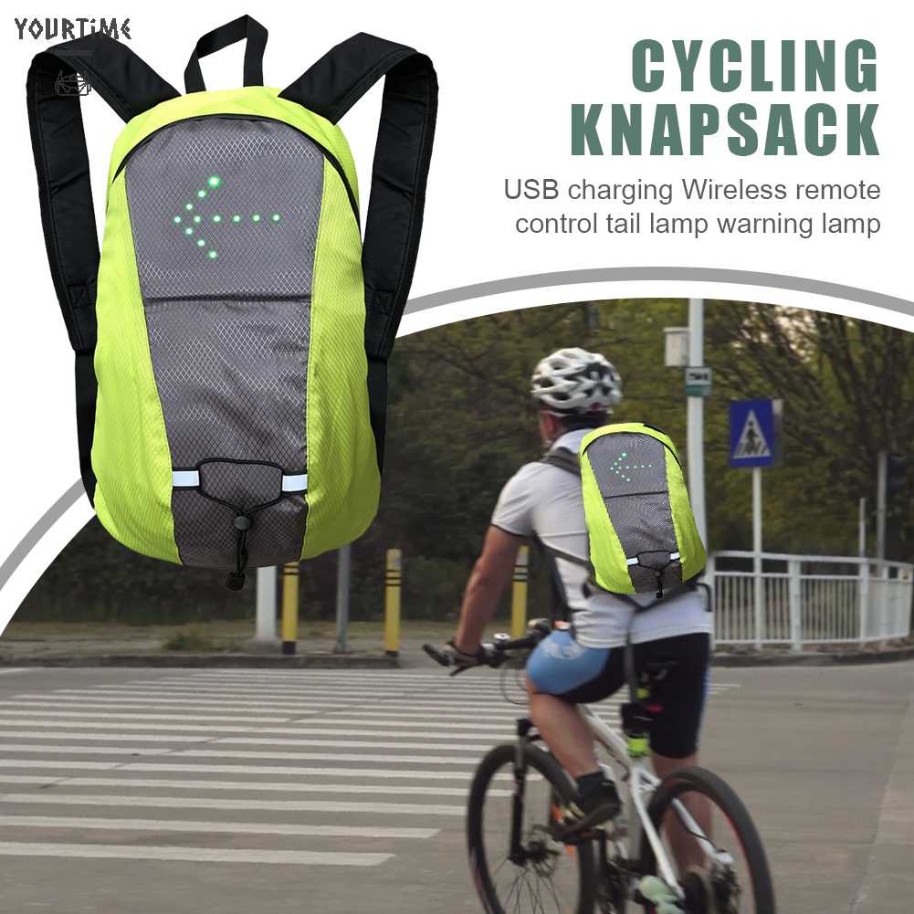 Ba Lô Đạp Xe Có Đèn LED Hiển Thị An Toàn