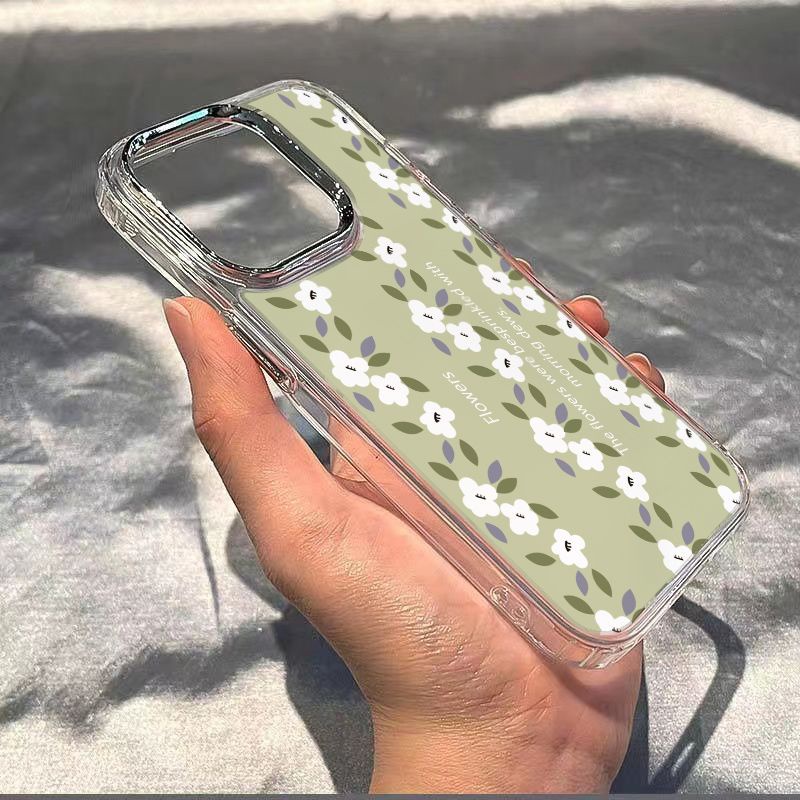 ✅Ốp Điện Thoại Mềm Chống Sốc Họa Tiết Hoa Đơn Giản Cho Iphone 14promax 81113iPhone127 14promax