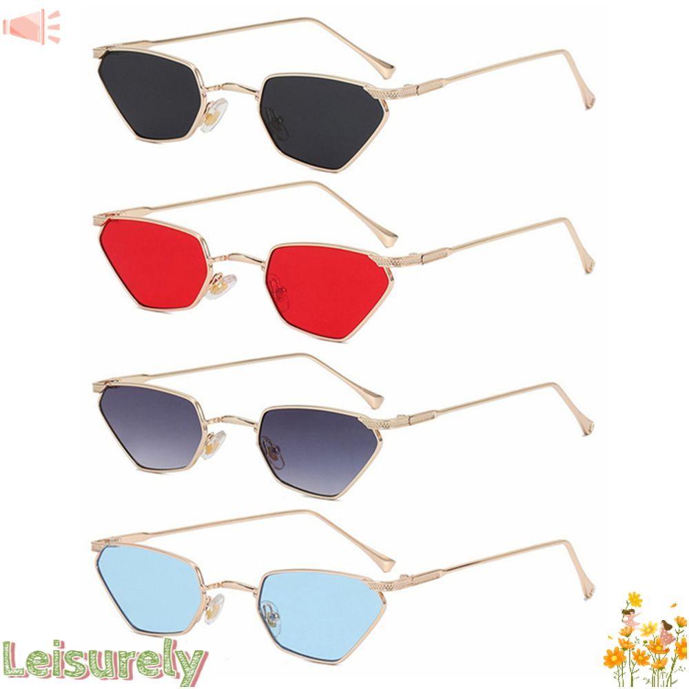 Kính Mát Mắt Mèo Gọng Kim Loại Chống Tia UV400 Thời Trang