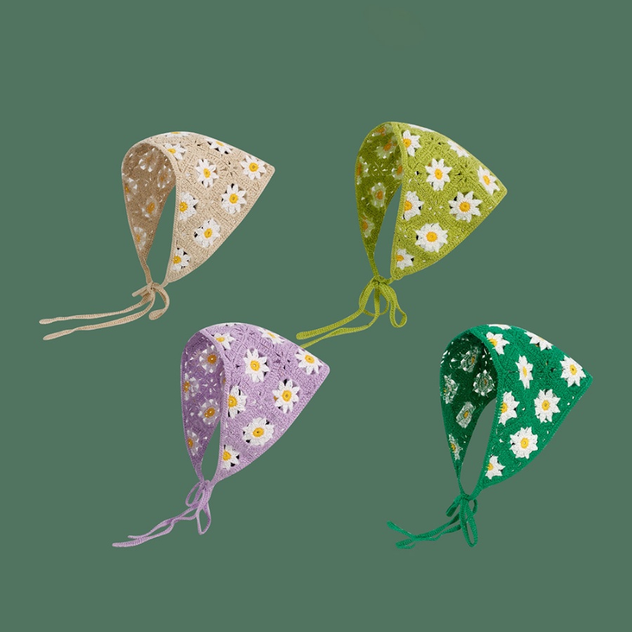 Khăn Choàng Cổ Dệt Kim Hình Tam Giác Khoét Rỗng Phong Cách Hàn Quốc 6 Màu Tùy Chọn Dùng Làm Đạo Cụ Chụp Ảnh Cho Nữ