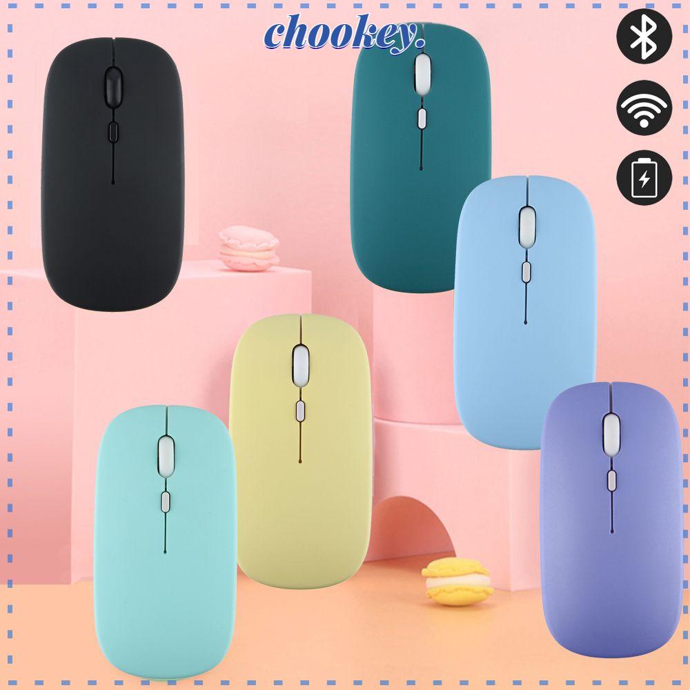 CHOOKEY Chuột Không Dây 2.4G Hai Chế Độ Có Thể Sạc Lại Cho Laptop Máy Tính Bảng