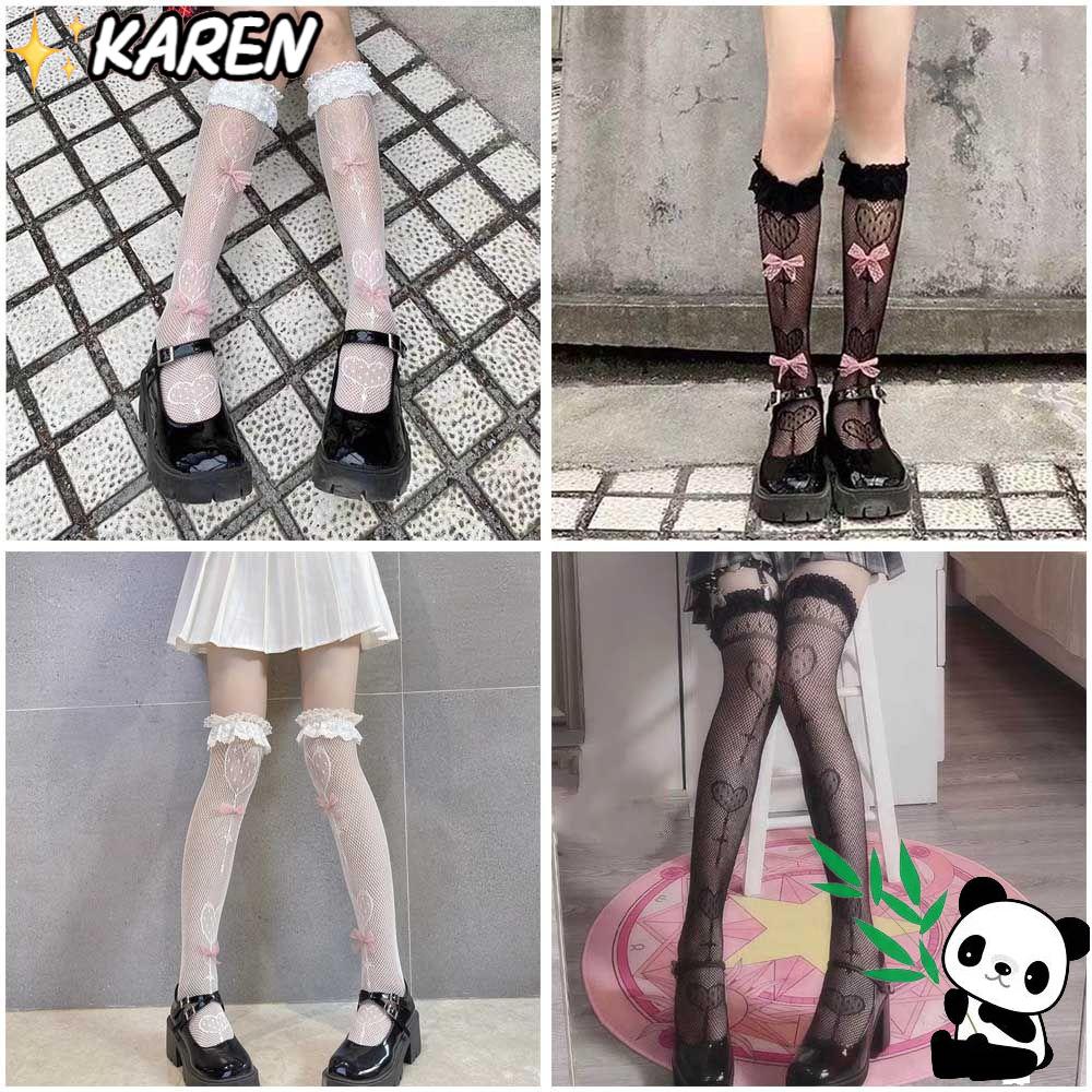 Tất Lưới Dài Phong Cách Lolita Xinh Xắn