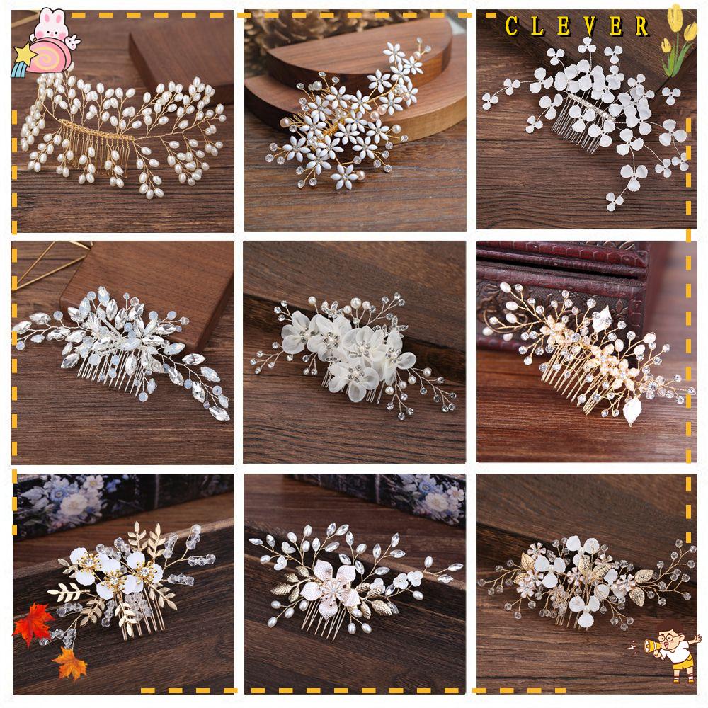 Lược Cài Tóc Handmade Cho Cô Dâu|Phụ Kiện Trang Trí Tóc Xinh Xắn Chất Lượng