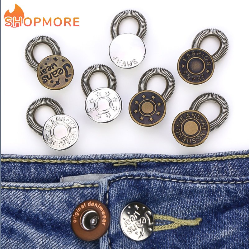 [Marvelous] Phụ Kiện Khóa Bấm Quần Jean Hàng Ngày Thời Trang Có Thể Điều Chỉnh