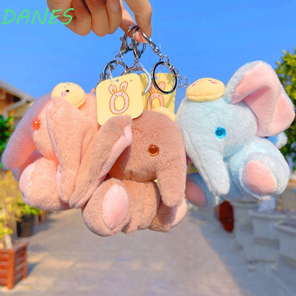 Móc Khóa Hình Voi Nhồi Bông Màu Sắc Ngẫu Nhiên