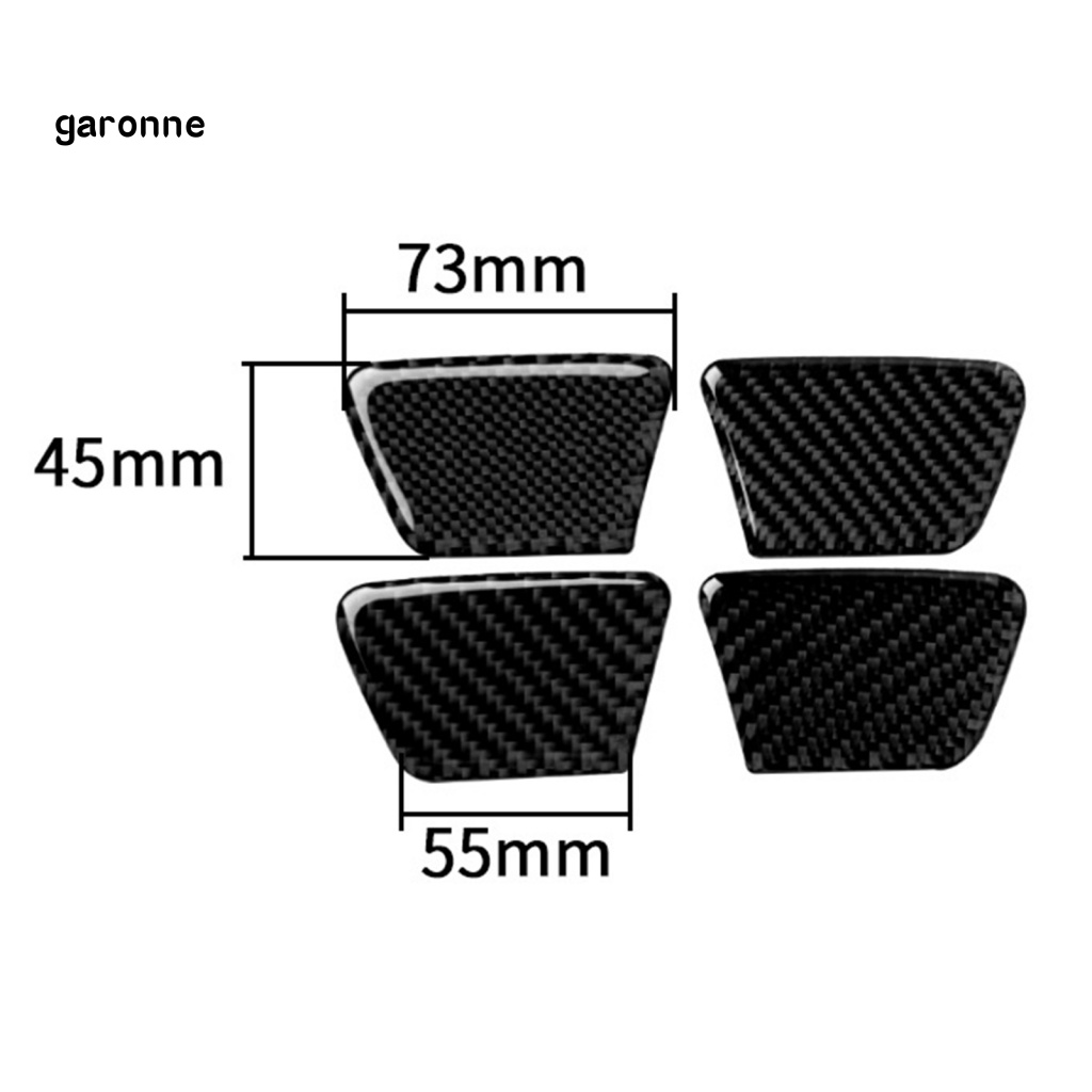 Bộ 4 Đề Can Dán Trang Trí Tay Nắm Cửa Xe Hơi Cruze 2009-2015 Bằng Sợi Carbon