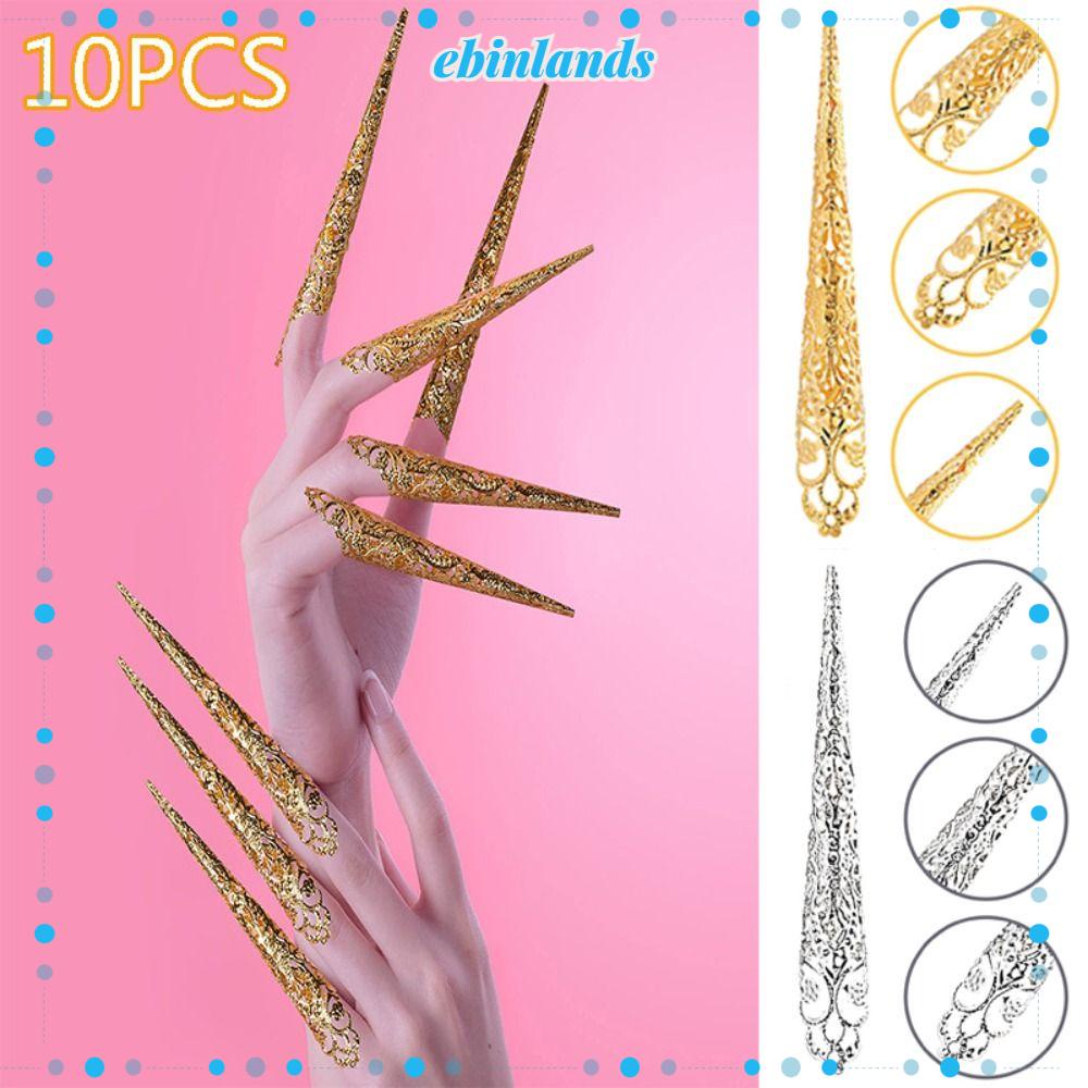 Bộ 10 Móng Tay Giả Tập Múa Bụng Hình Chim Công