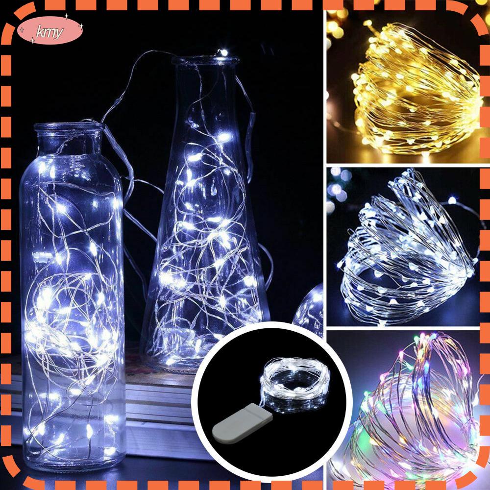 Dây Đèn Led 10 / 20 / 30 Bóng Nhiều Màu Sắc Trang Trí Chai Nước