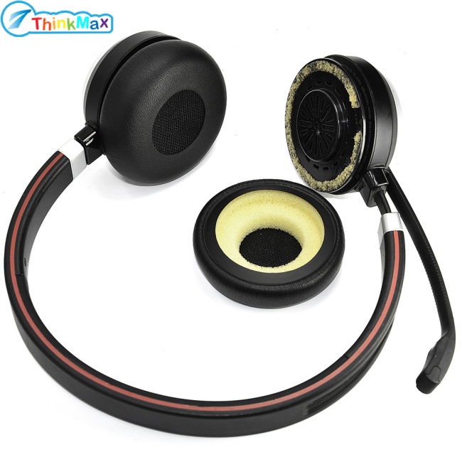 Thinkmax Set 2 Miếng Đệm Thay Thế Cho Tai Nghe Jabra Evolve 20 20se 30 30ii 40 65 65 +