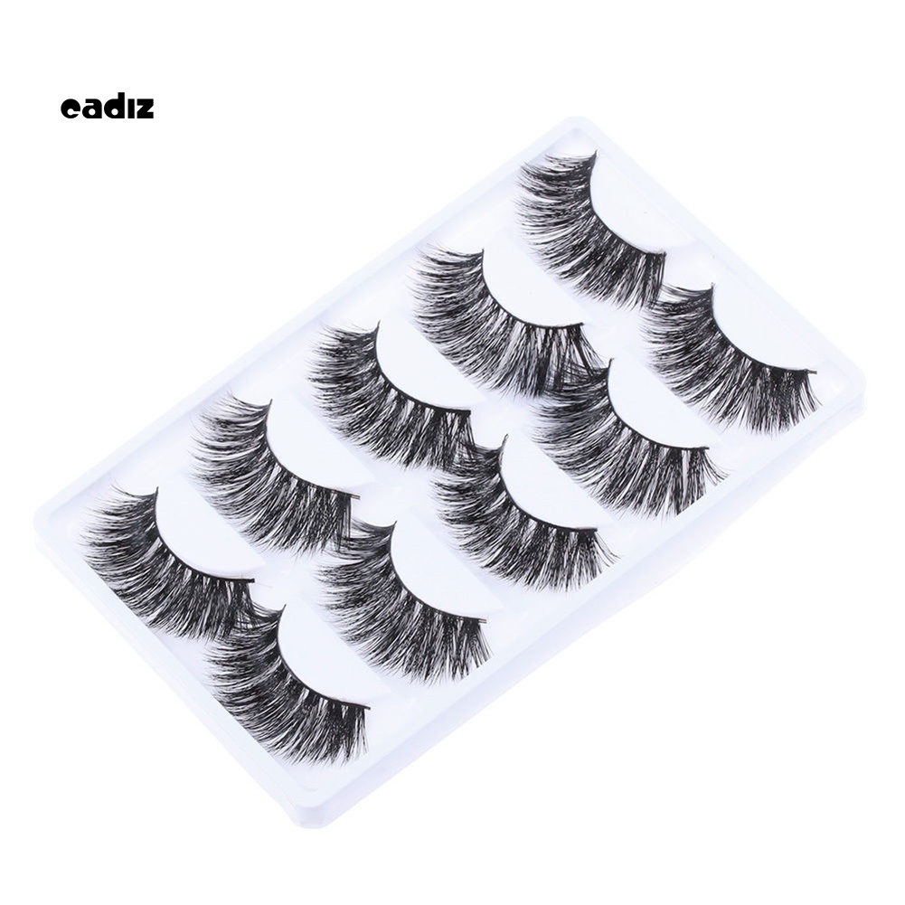 Bộ 5 Cặp Lông Mi Giả Dài Và Dày Hiệu Quả