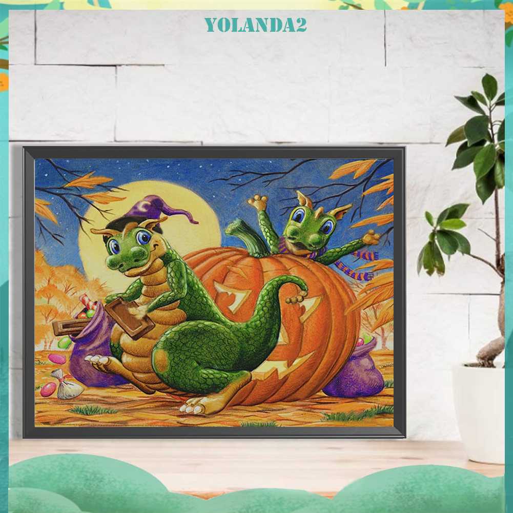 Tranh Đính Đá Kim Cương Toàn Bộ 5D DIY Hình Vẽ Khủng Long