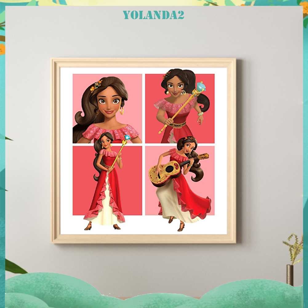 Bộ Tranh Đính Đá 5D Họa Tiết Công Chúa Hoạt Hình Độc Đáo DIY Dùng Trang Trí Nhà Cửa