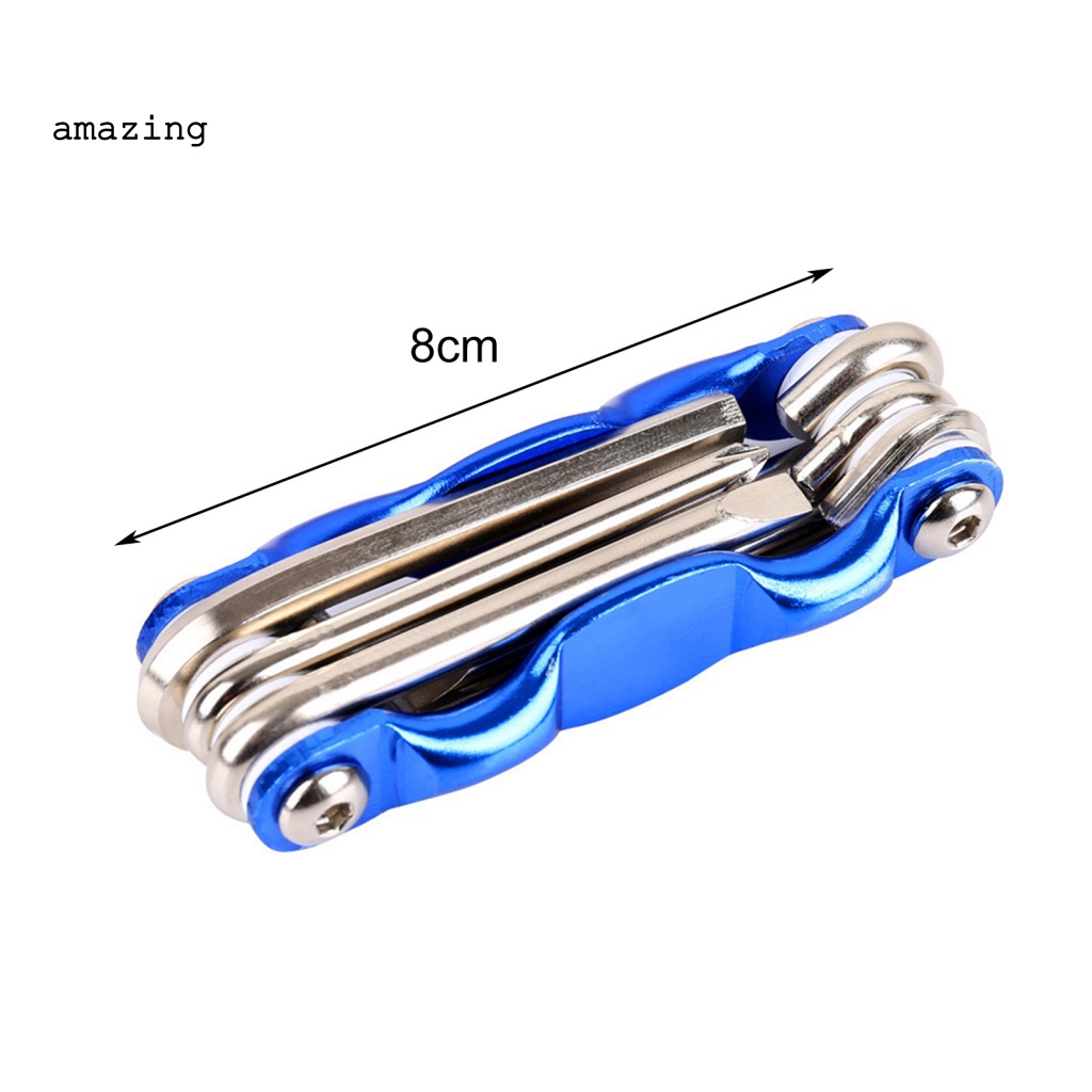 Bộ Cờ Lê Đầu Lục Giác 6 Trong 1 Chống Gỉ Có Thể Gấp Gọn Tiện Dụng Cho Xe Đạp