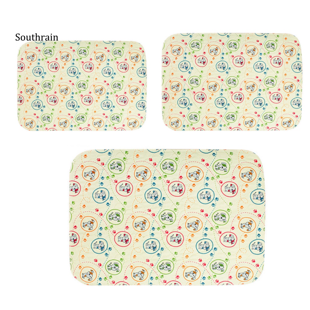 Thảm Huấn Luyện Thú Cưng Bằng Vải Mềm Mại Bản Rộng In Họa Tiết Hoạt Hình