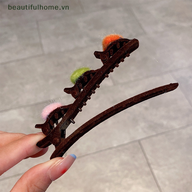 Kẹp Tóc Mái Hông Hình Trái Tim Màu Sắc Kẹo Ngọt Dành Cho Nữ