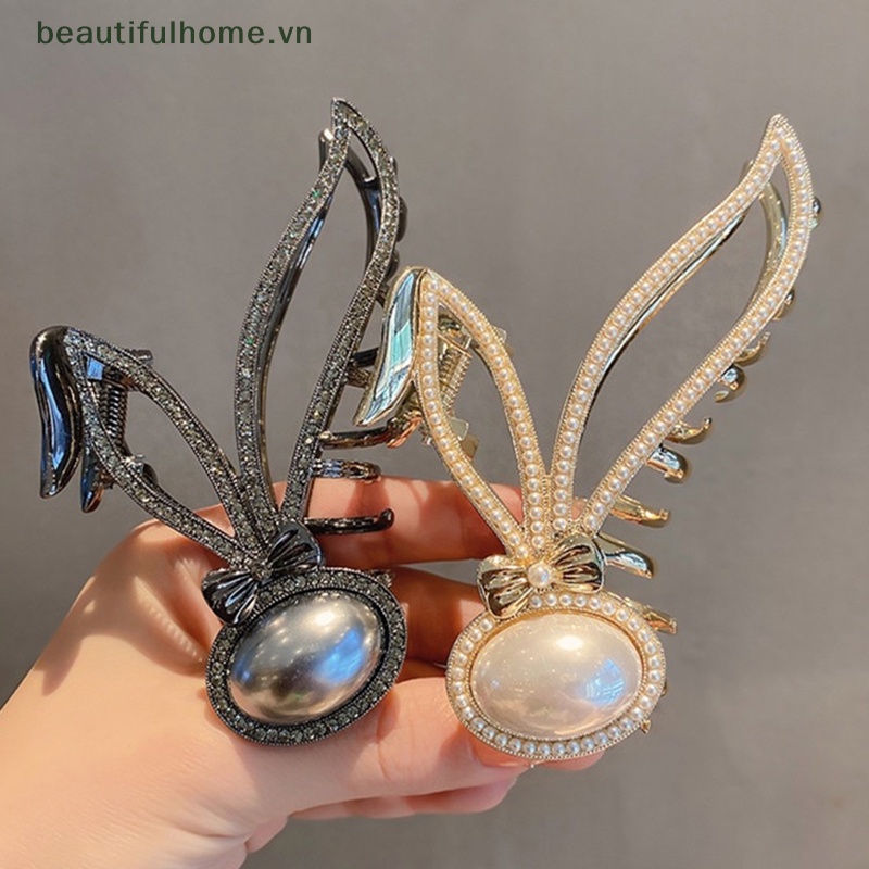 Kẹp Tóc Hình Cá Mập Đính Đá Bằng Kim Loại Cho Nữ 1 Cái