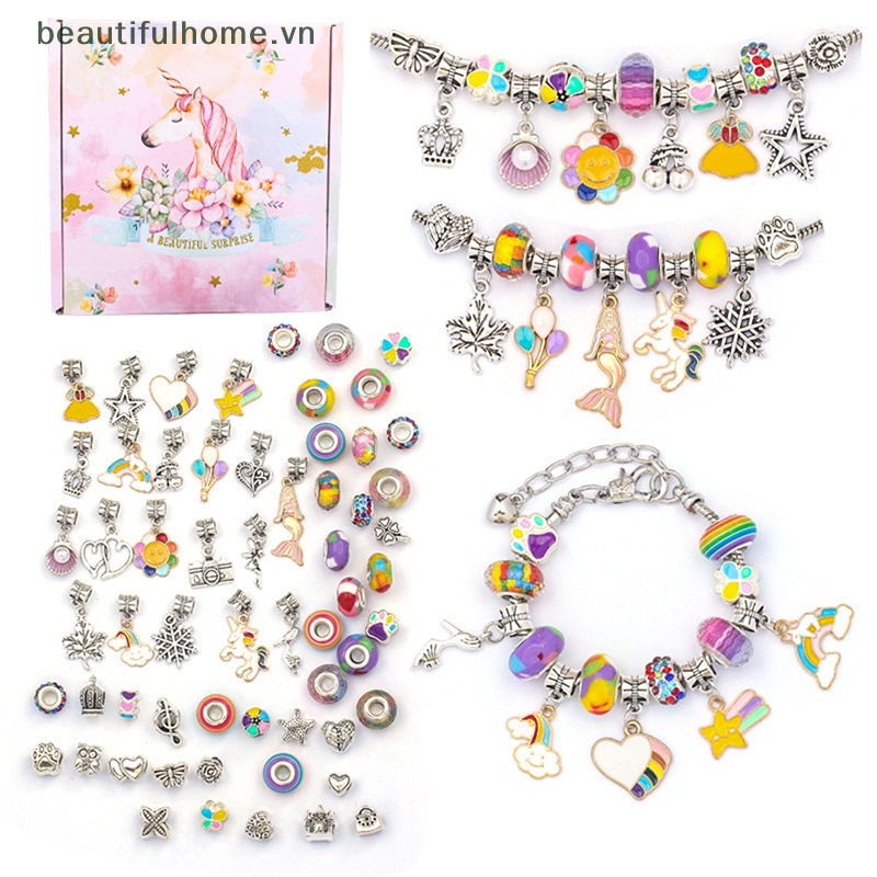 1 Bộ Hạt Charm Bằng Hợp Kim Dùng Làm Trang Sức DIY