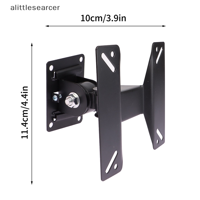1 Bộ Giá Đỡ TV LED 14-24Inch Gắn Tường Cố Định Góc Nghiêng 180 Độ Kèm Ốc Vít
