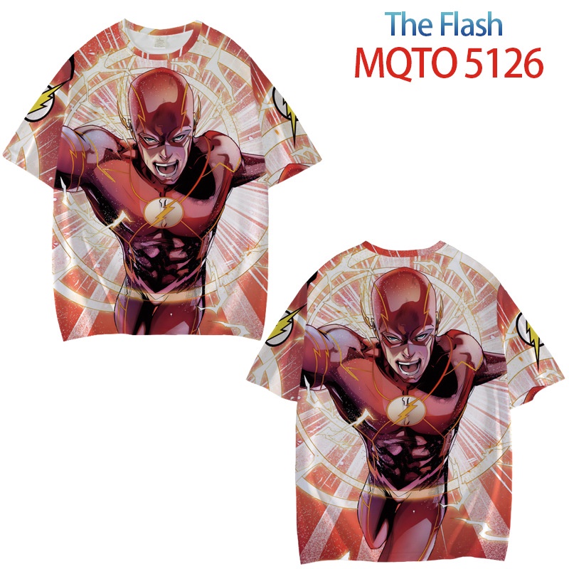 Yyds Áo Thun Tay Ngắn Hóa Trang Nhân Vật Barry Allen Phim THE FLASH Cỡ Lớn Unisex