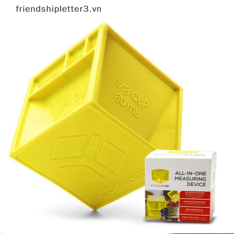/ / Mới / / Khối Lập Phương Màu Vàng Dùng Đo Lường Trong TSP, TBSP, Cốc, mL.