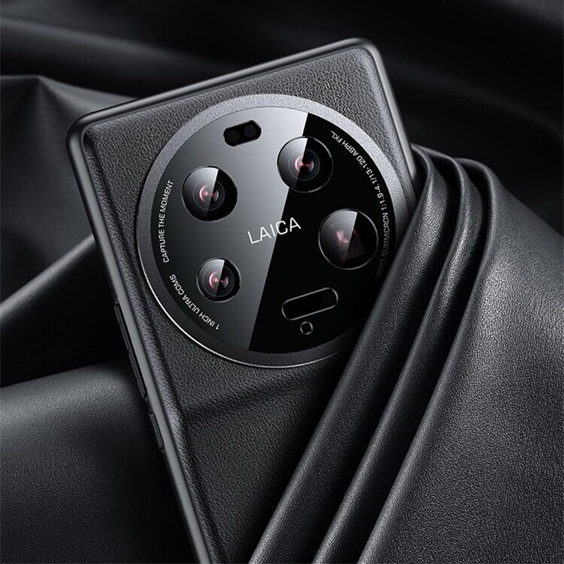 Ốp Điện Thoại Da PU Siêu Mỏng Nhẹ Bảo Vệ Camera Cho Xiaomi Mi 13 Ultra