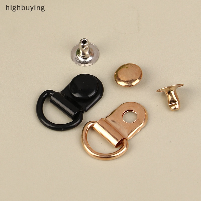 Set 10 Vòng Khóa Chữ D Bằng Kim Loại Chuyên Dụng Sửa Chữa Túi Xách Leo Núi