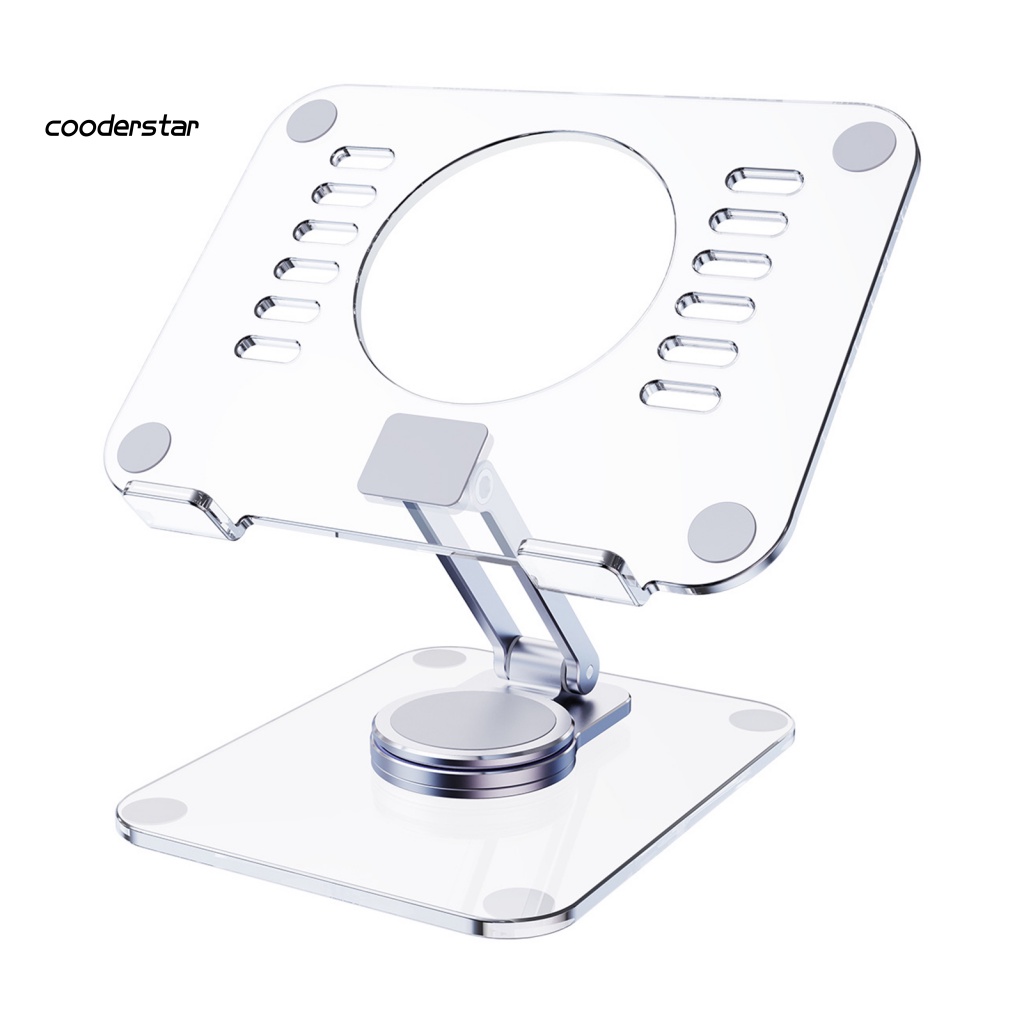 Giá Đỡ Máy Tính Bảng Trong Suốt Chống Trượt Xoay 360 Độ Tiện Dụng