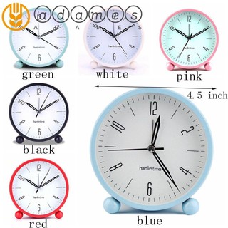Đồng hồ báo thức để bàn 4.5 inch bằng kim loại màu dạ quang hiện đại