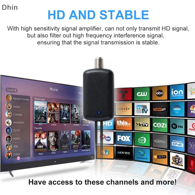 Ăng Ten TV Vệ Tinh Kỹ Thuật Số Trong Nhà Phạm Vi Cao DVB-T2 ATSC 4K 1080P