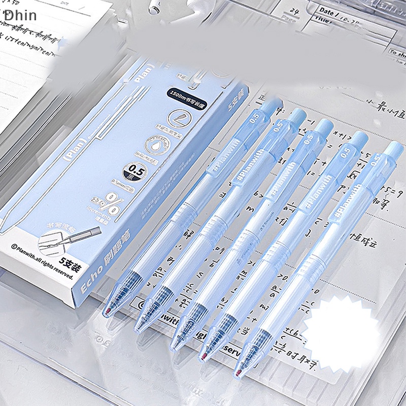 1 Bộ Bút Vẽ Dạng Nhấn Đầu Ngòi 0.5Mm Khô Nhanh Cho Học Sinh