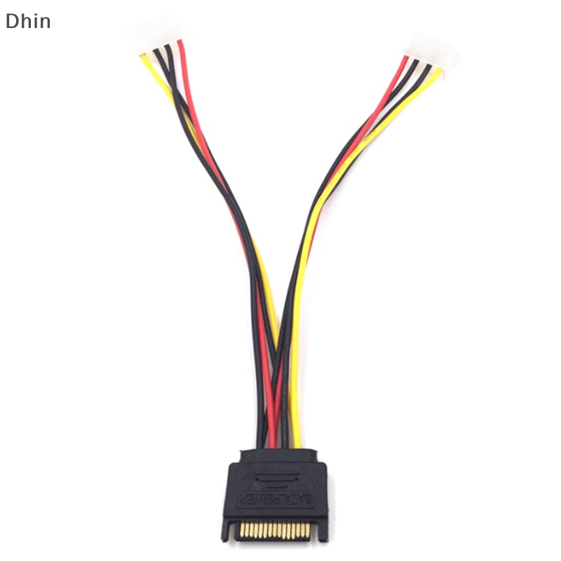 Dây Cáp Nguồn Sata 15Pin Hai Đầu Nối Sang Hai Cổng 4pin Sata