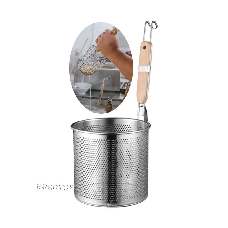 Rổ Lưới Bằng Thép Không Gỉ Kesoto2 Dùng Chiên Mì Ý Tiện Dụng