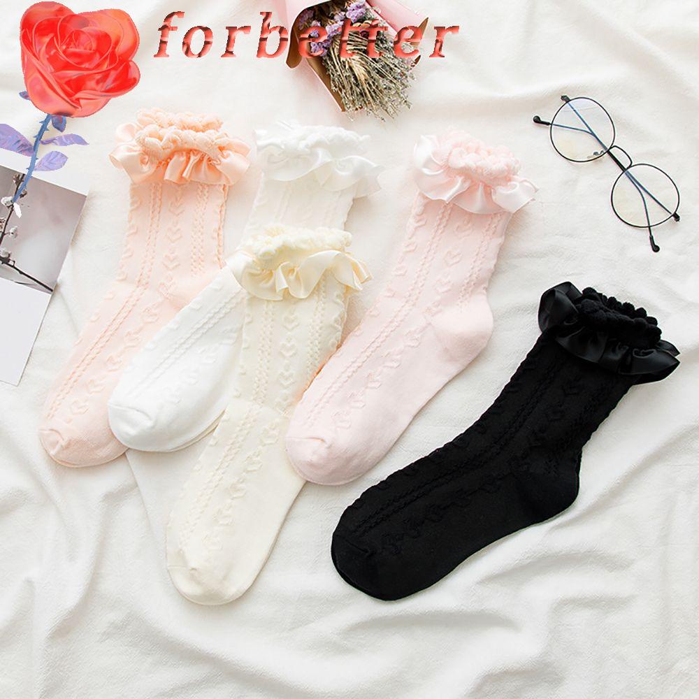 Vớ Cotton Cổ Trung Màu Sắc Ngọt Ngào Đáng Yêu Dành Cho Nữ