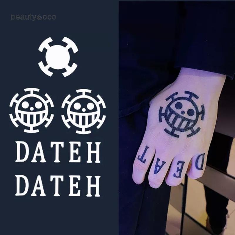 Beautycoco🍊Hình xăm dán họa tiết One Piece lâu trôi giữ màu lên đến 2 tuần chống thấm nước hợp thời trang
