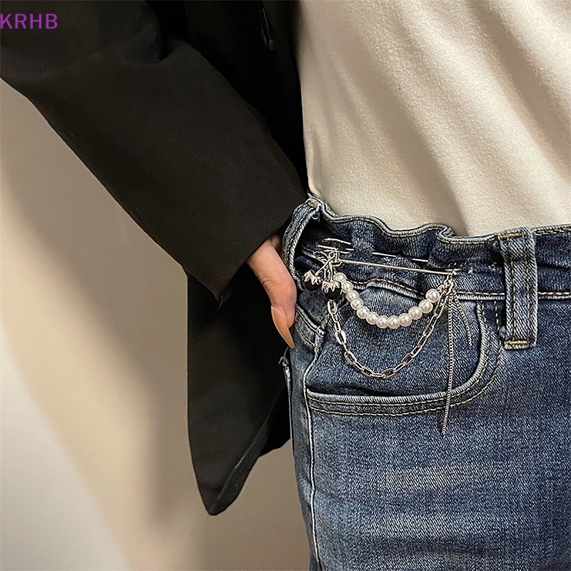 Ghim Cài Áo Hình Quả Cherry Đính Ngọc Trai Đen Phong Cách Gothic Harajuku Đường Phố Cho Nam Và Nữ Mới