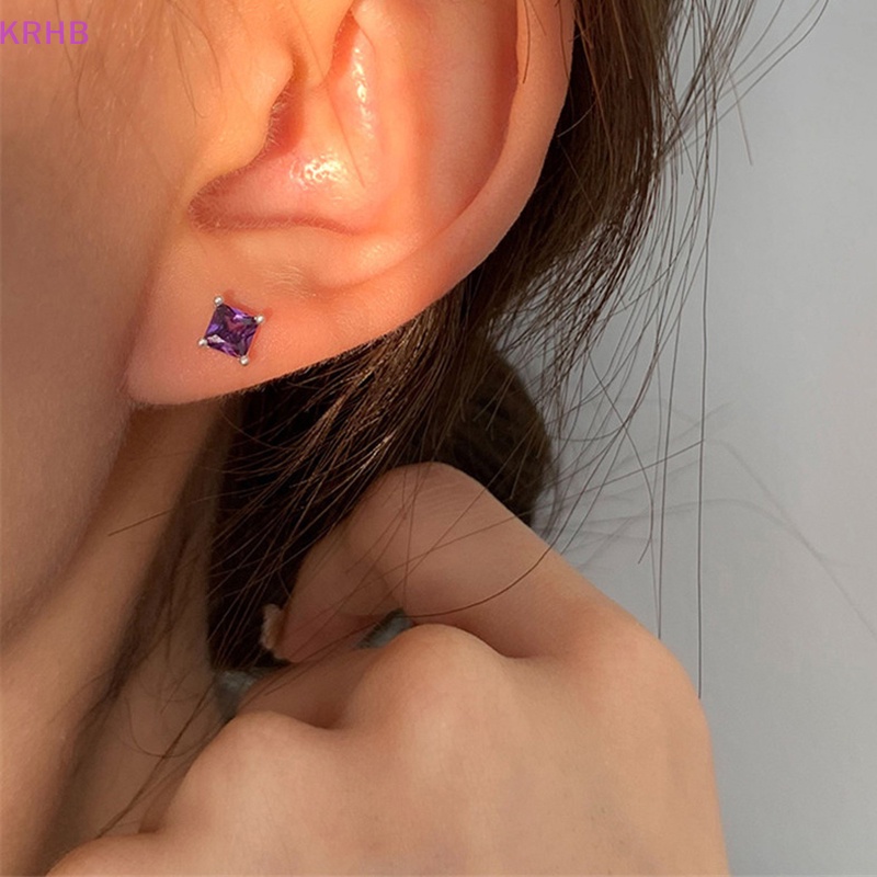 1 Đôi Khuyên Tai Bạc S925 Hình Học Xoắn Ốc Dành Cho Nữ Mới