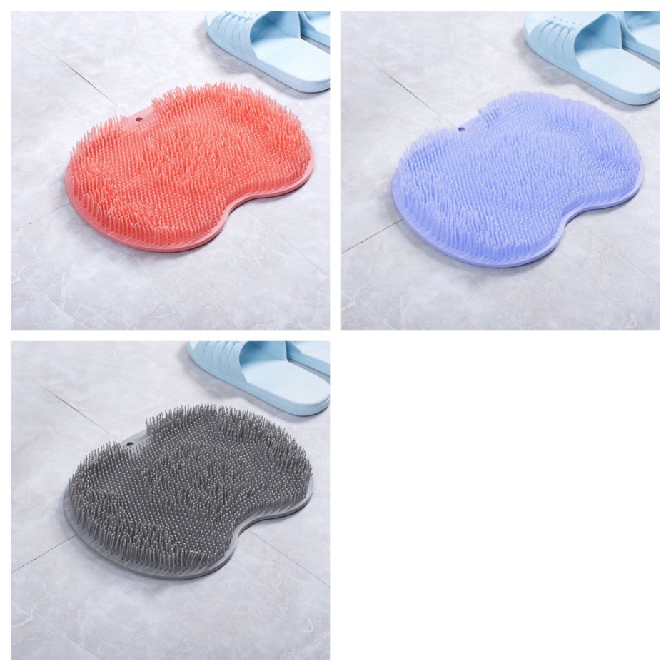 Thảm Mát Xa Chân Tẩy Tế Bào Chết Chống Trượt Kèm Bàn Chải Hít Tiện Dụng Cho Nhà Tắm