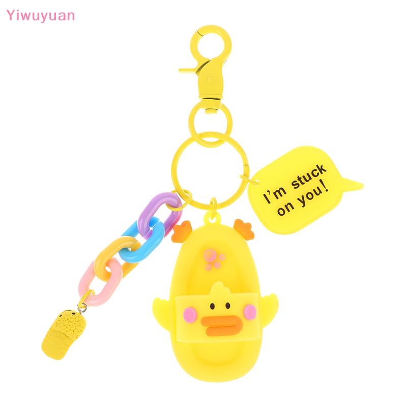 < Yiwuyuan > Móc Chìa Khóa Hình Búp Bê Hoạt Hình Dễ Thương Trang Trí Ba Lô / Ô Tô