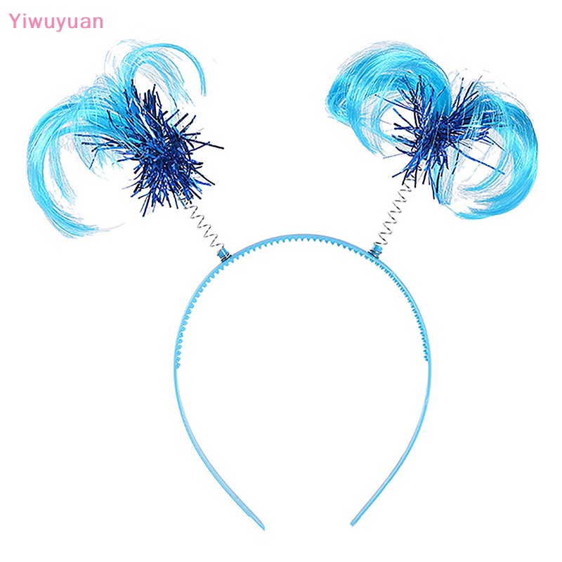 < Yiwuyuan > Băng Đô Tóc Giả Thắt Bím Đuôi Ngựa Thời Trang Mới Lạ Làm Quà Sinh Nhật Cho Trẻ Em