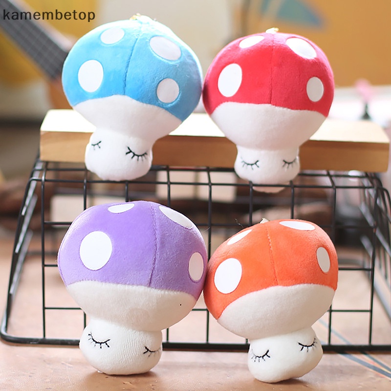 Móc Khóa Hình Cây Nấm Nhồi Bông Dễ Thương 12CM