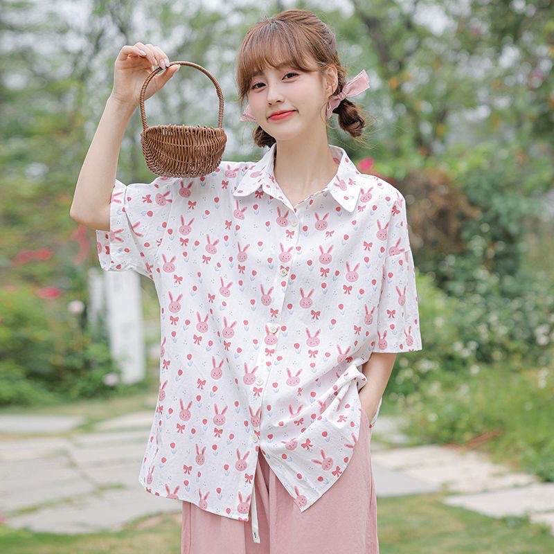 Áo Thun Tay Ngắn In Họa Tiết Hoạt Hình Thời Trang Mùa Hè Cho Nữ