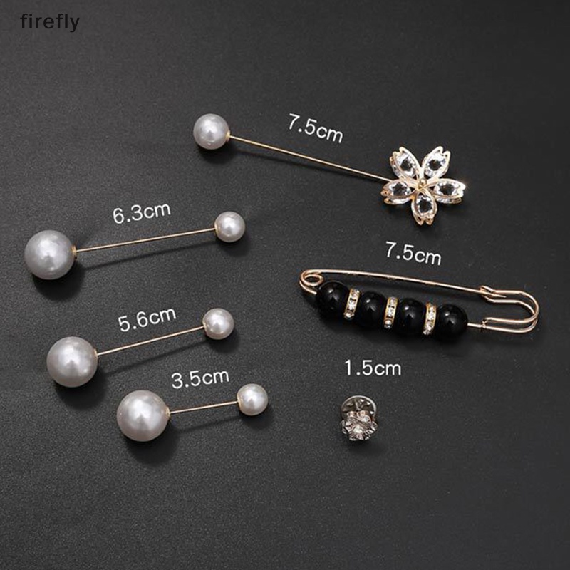 1 Bộ Ghim Cài Áo Đính Ngọc Trai Thời Trang Dành Cho Nữ