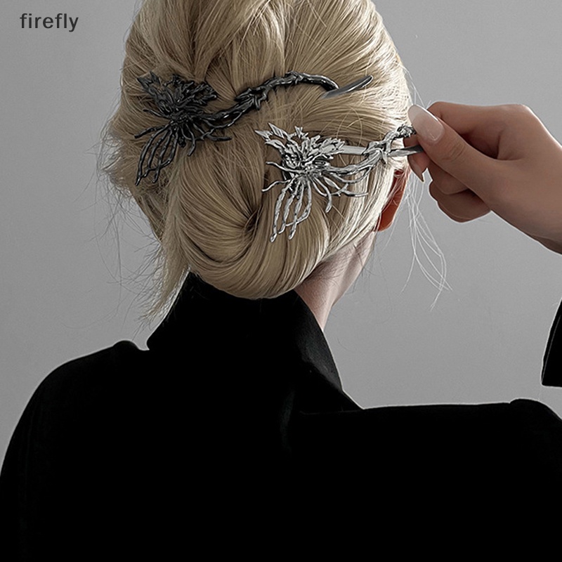 [firefly] Kẹp Tóc Dạng Xoắn Ốc Hình Bướm Bằng Hợp Kim Thanh Lịch Cho Nữ