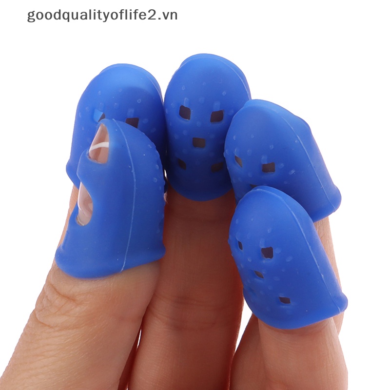 Bộ 5 Miếng Silicone Bọc Bảo Vệ Ngón Tay Khi Chơi Đàn Guitar / Ukulele