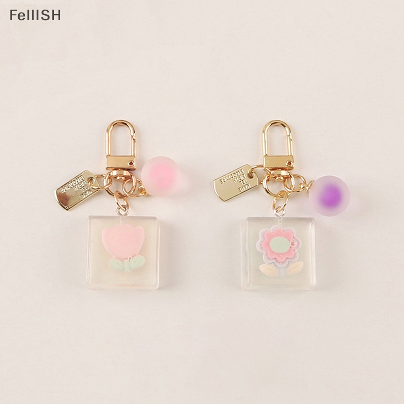 Móc Khóa Resin Hình Hoa Cúc Dễ Thương Sáng Tạo 439br