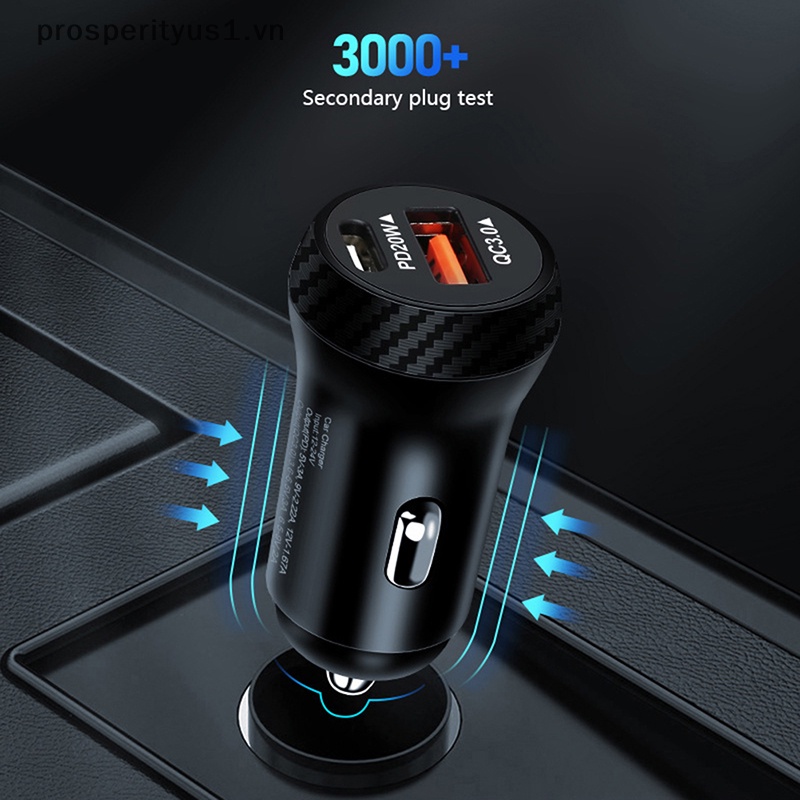 Củ Sạc Nhanh USB 20W PD Type-C QC 3.0 Chống Nước Chuyên Nghiệp 1 [VN] Cho Hầu Hết Các Mẫu Xe Hơi